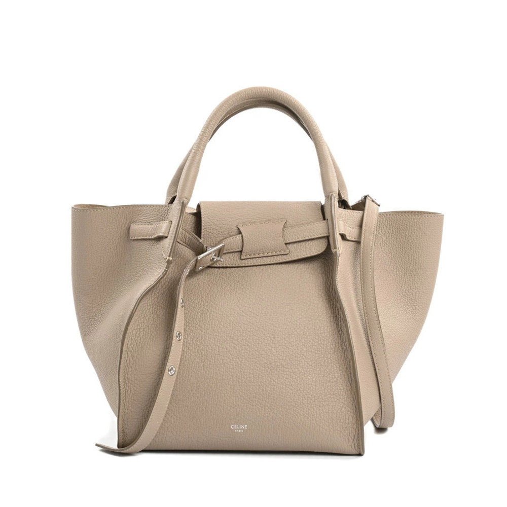 Celine Big Back Handbag Greige Gray